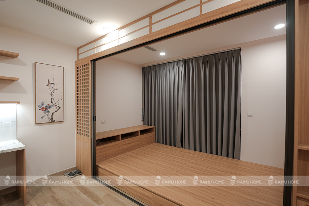 thiết kế căn studio 30m2 thành 1 ngủ